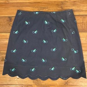Lilly Pulitzer skirt size 6 blue with 🐒 monkeys.